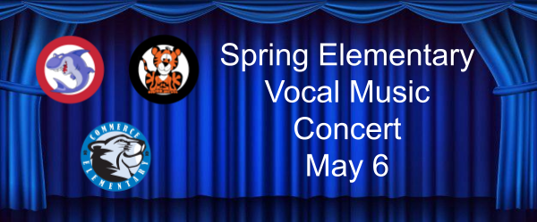 Loon Lake, Walled Lake, and Commerce Elementary proudly present the spring elementary vocal music concert May 6, 2026