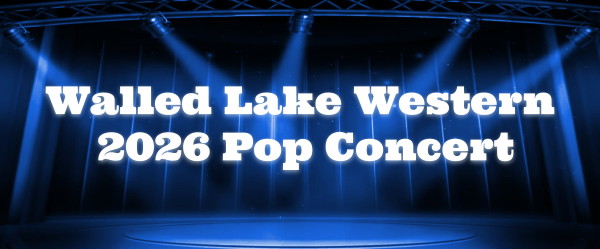 Walled Lake Western 2026 Pop Concert Logo